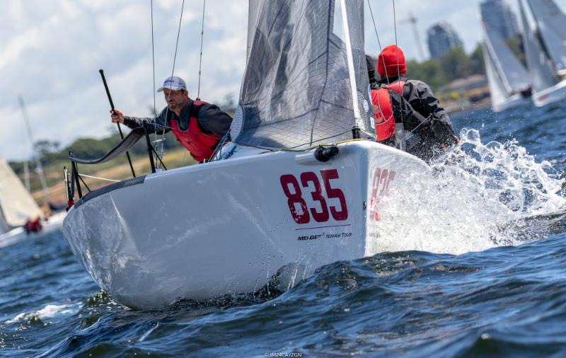 The boat of the day was 2017 Worlds Bronze medal team - Kevin Welch/Jason Rhodes' Mikey USA835, scoring third place from the first and two bullets from the two final races of the day. - Photo (c)IM24CA/Zerogradinord