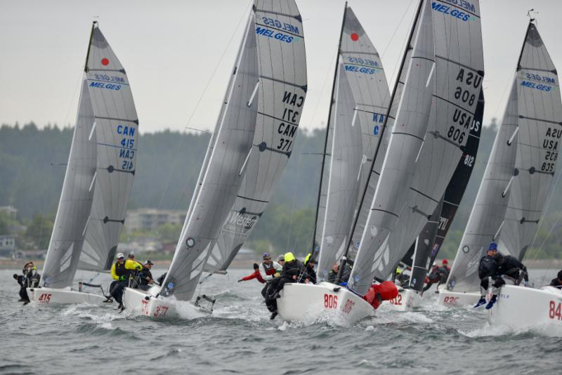 Close racing at the Melges 24 Canadian Nationals 2018 - photo copyright ©Thomas Hawker