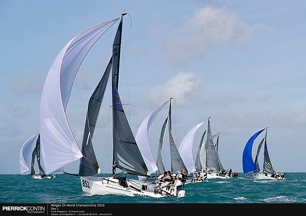 Early 90’s Melges 24 U.S. National Champion Bruce Ayres’ Monsoon of Newport Beach, who placed fourth at Miami Worlds and 1st overall in last year’s Bluesmith’s World Winter Series, returns with a strong team on Monsoon.