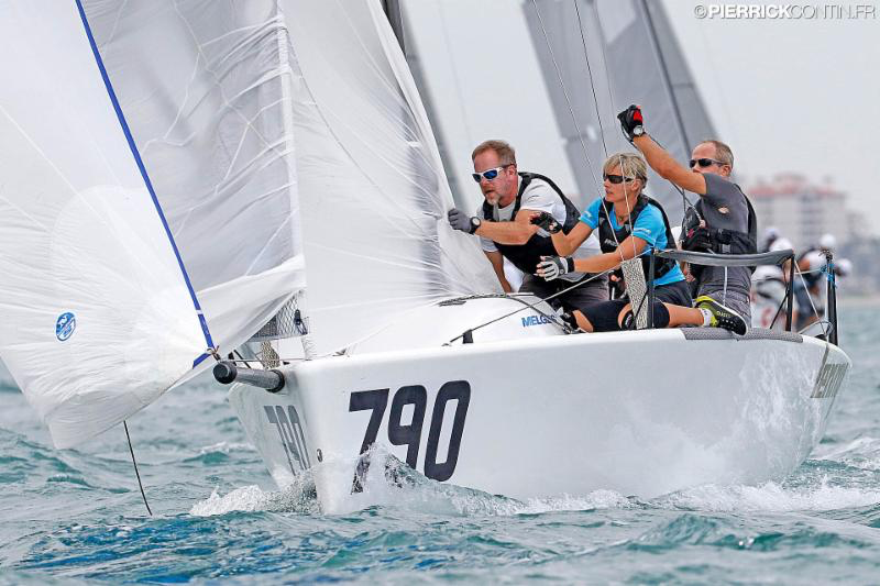 Tõnu Tõniste's Lenny EST790 - 2016 Melges 24 World Championship - Miami - Day 4 - photo (c) Pierrick Contin