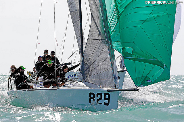 Conor Clarke's Embarr IRL829 - 2016 Melges 24 World Championship - Miami - Day 3 - photo (c) Pierrick Contin