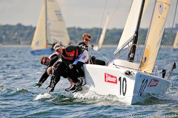 Carlo Fracassoli and team Gullisara (ITA) at the 2011 Böklunder Melges 24 European Championship in Aarhus, Denmark - photo Pierrick Contin