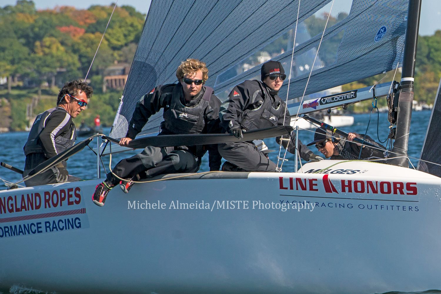 Bora Gulari & USA-820 West Marine Rigging - photo Michele Almeida / MISTE Photography Although all tried to "sail like Buddy" in his backyard, it was Rio Olympian and Moth World Champion Bora Gulari and his team of dingy sailors on USA-820 West Marine Rigging who did the best Buddy impersonation. Bora thanked former World and U.S. Champion Brian Porter for hosting his team and congratulated the Melges 24 fleet for the strong resurgence on the worldwide sailing scene.