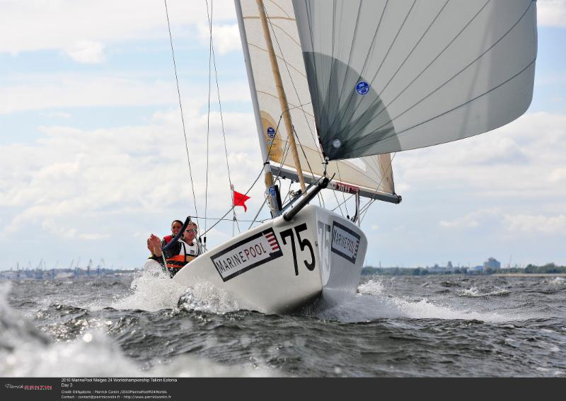Racing at the 2010 Marinepool Melges 24 World Championship in Tallinn, Estonia - photo Pierrick Contin