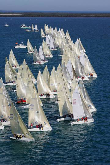 2005 Melges 24 World Championship in Key Largo with 99 boats