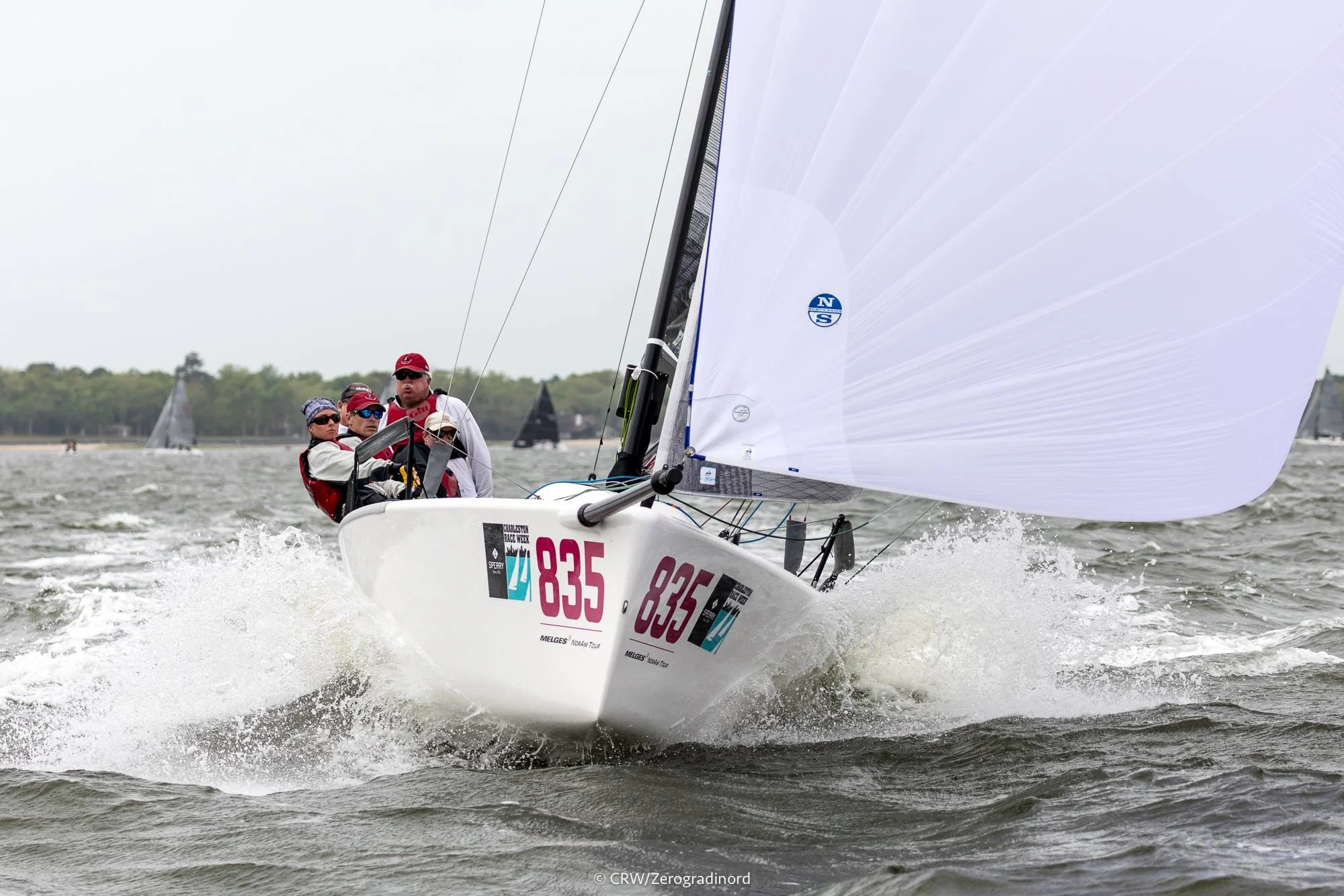 Kevin Welch with helmsman Jeff Madrigali on MiKEY is the current leader of the 2019 U.S. National Ranking Series - photo ©CRW/Zerogradinord - 2019 Sperry Charleston Race Week