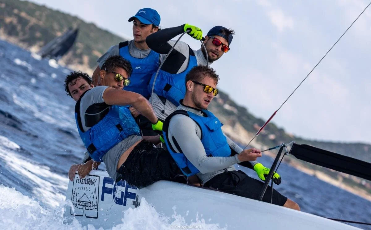 FGF Sailing Team HUN728 is stepping strongly on the current leader Bombarda's toes, and with the score of 2-1-2 is the Boat of the Day on Day Two of the Melges 24 Pre-Worlds in Villasimius - photo ©IM24CA/Zerogradinord