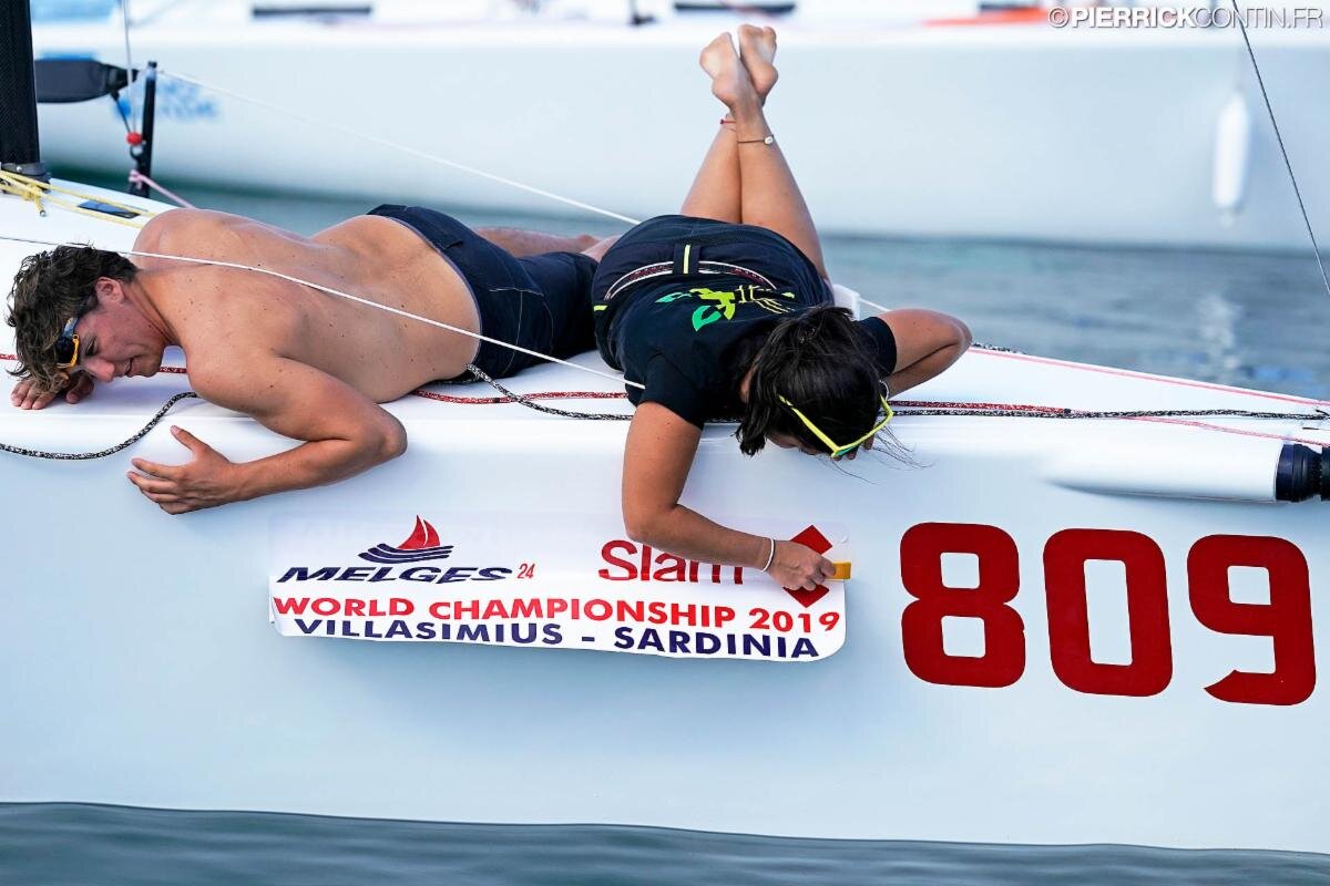 Event stickers to the bow and almost ready to race! - photo ©Pierrick Contin/IM24CA