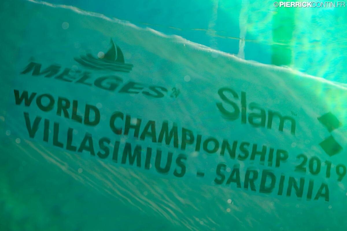 Crystallized situation in Villasimius on Day Two of the Melges 24 Worlds 2019. Photo © Pierrick Contin / IM24CA