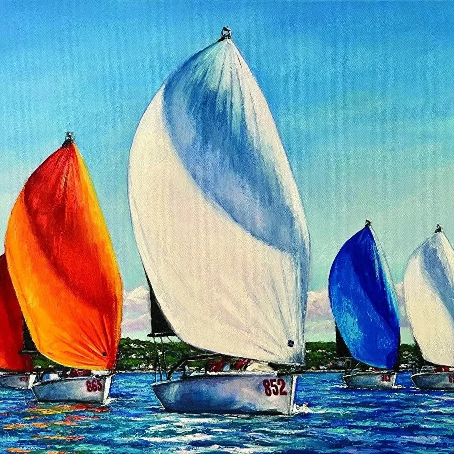 Twenty-Four Feet of Fury: Harbor Springs Artist Captures the Spirit of the 2026 Melges 24 Worlds