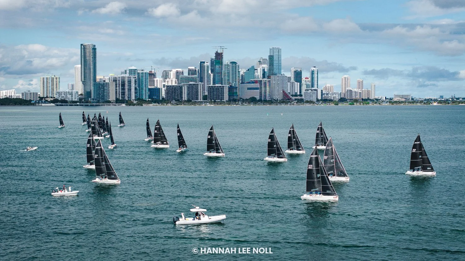 Melges 24 Fleet races the North American Championship in Miami