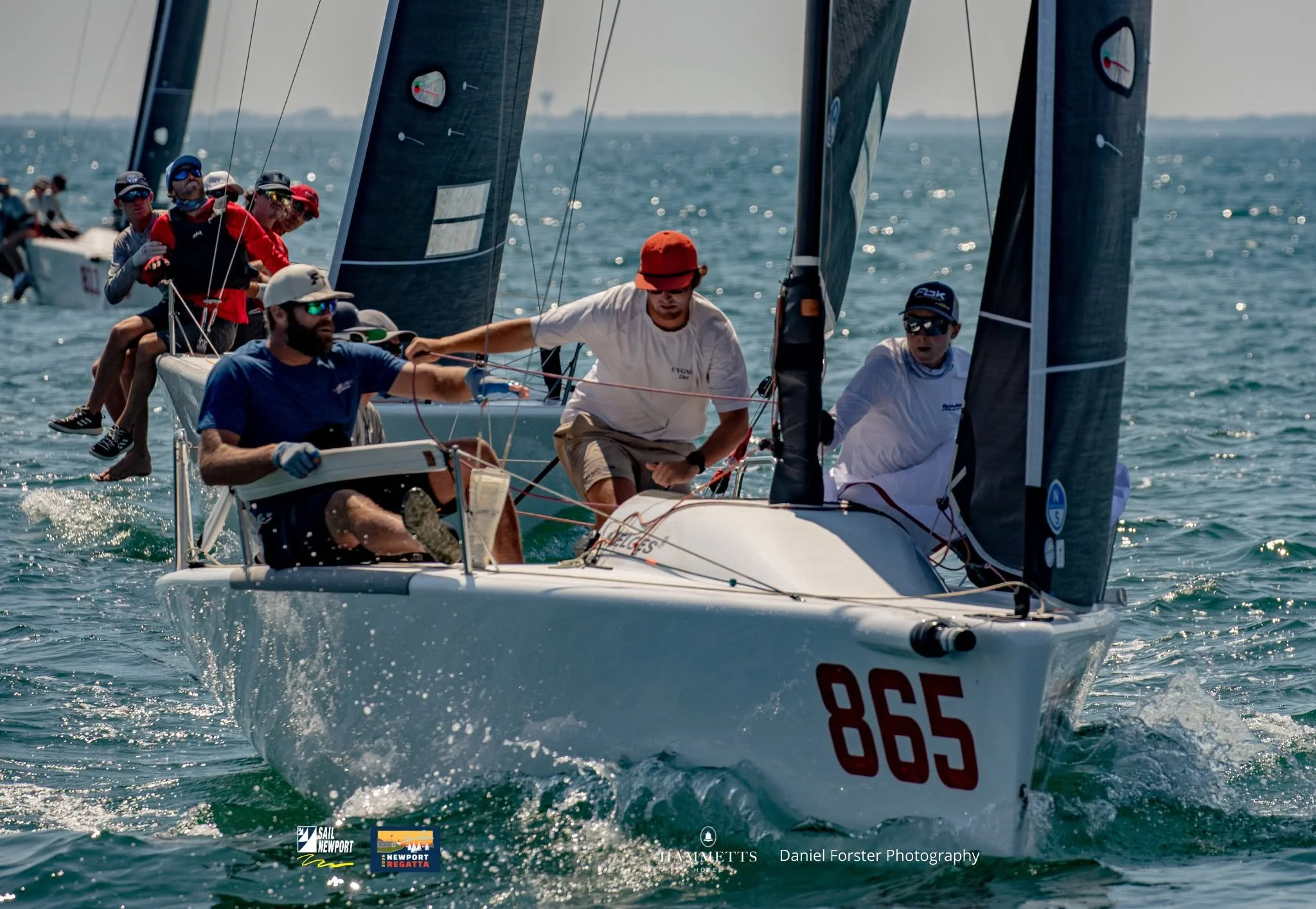 Anthony Kotoun's Wahgwan races on Narraganset Bay in Newport, Rhode Island