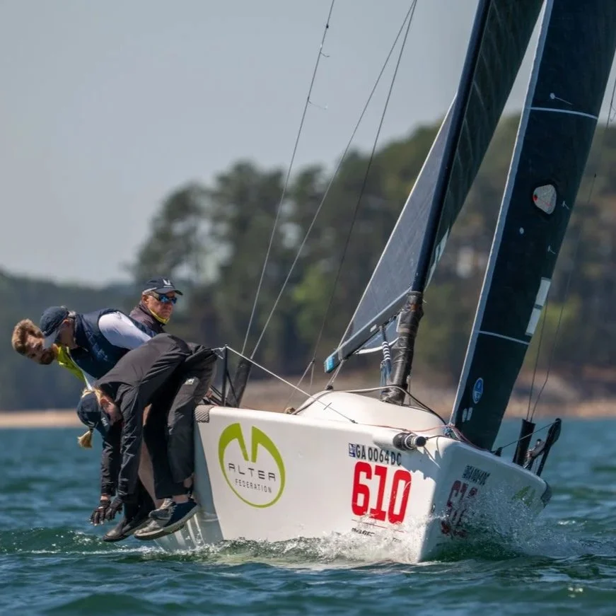 Tried and true Corinthian thru and thru, Tony Stanley races his Melges 24 Hermes