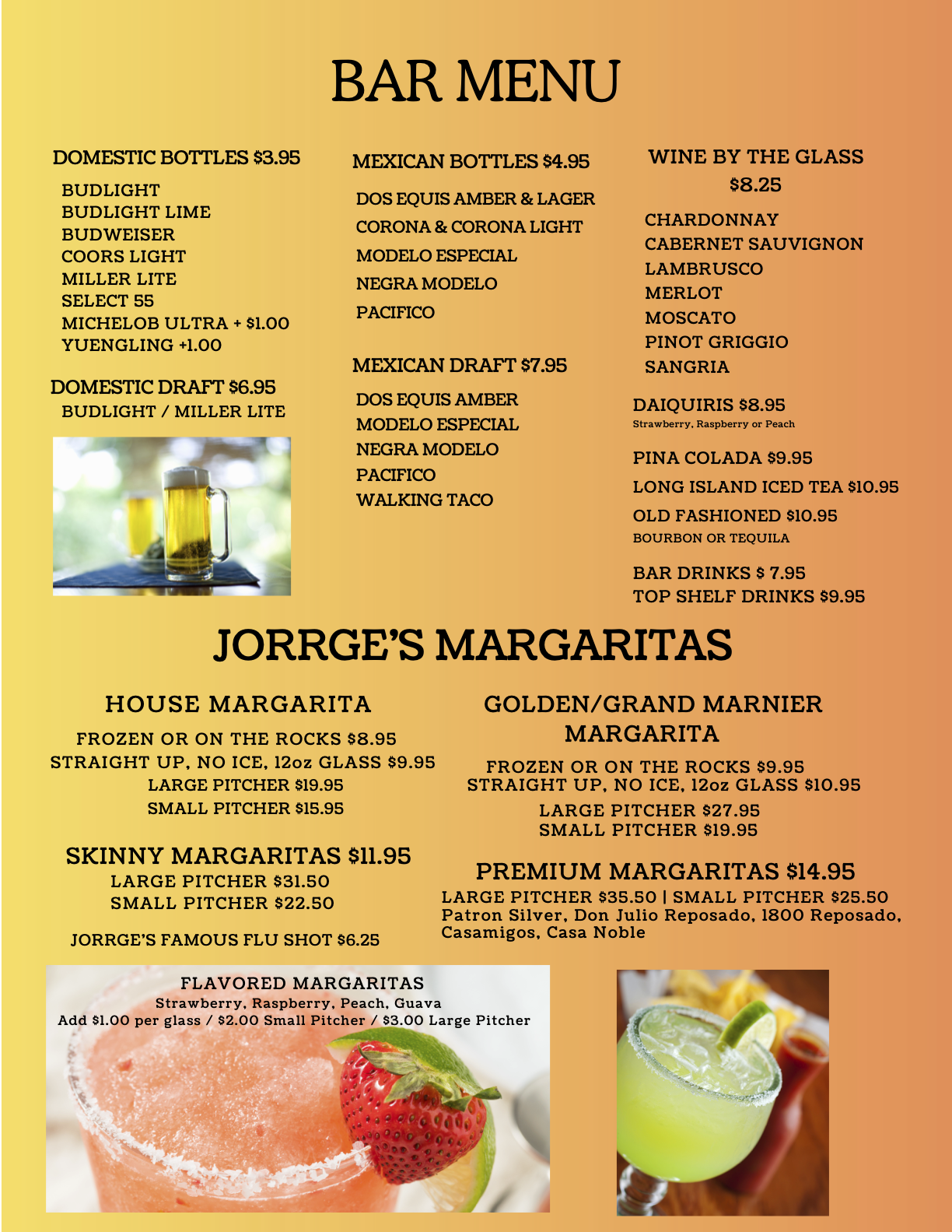 Drink Menu 2025