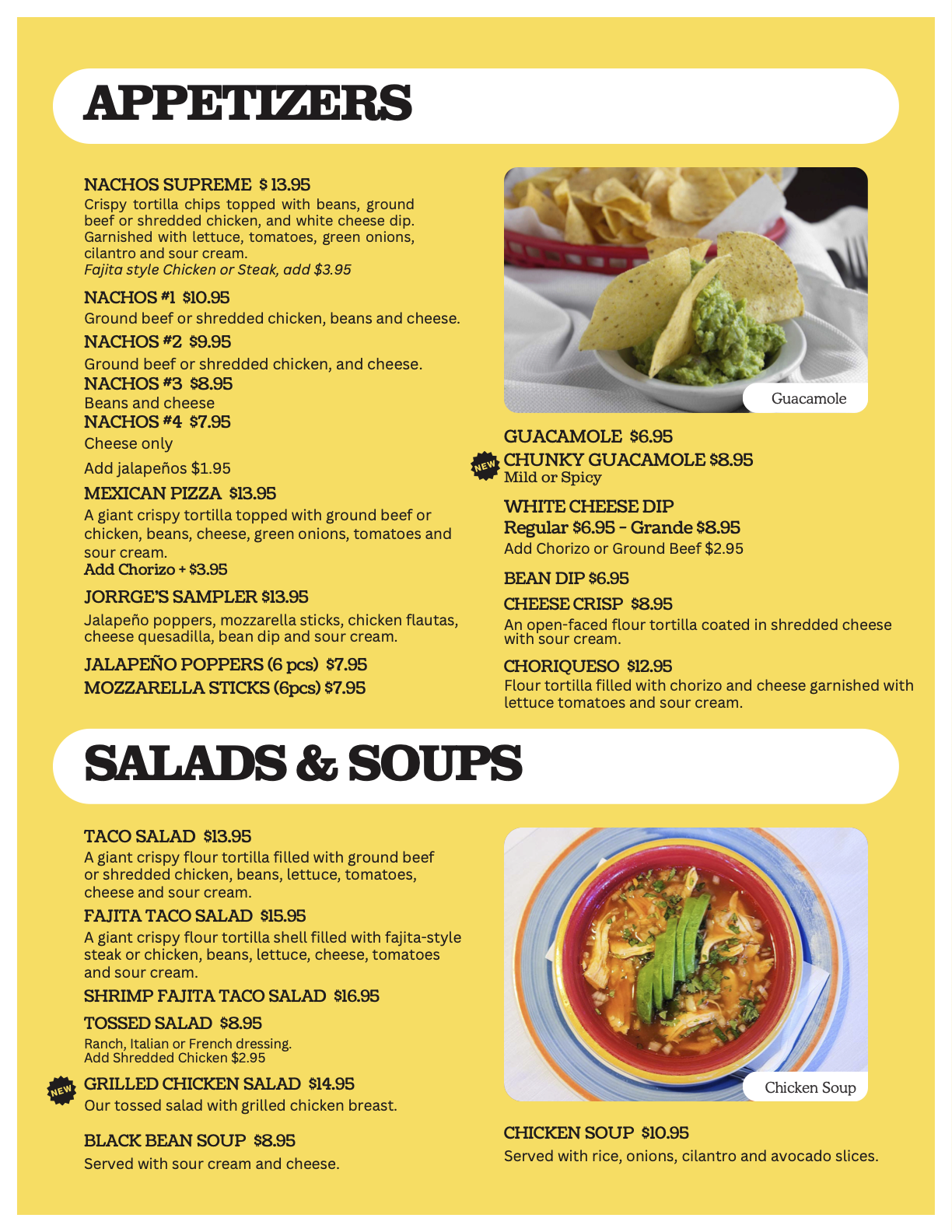 Fall Menu 2025 - Page 1