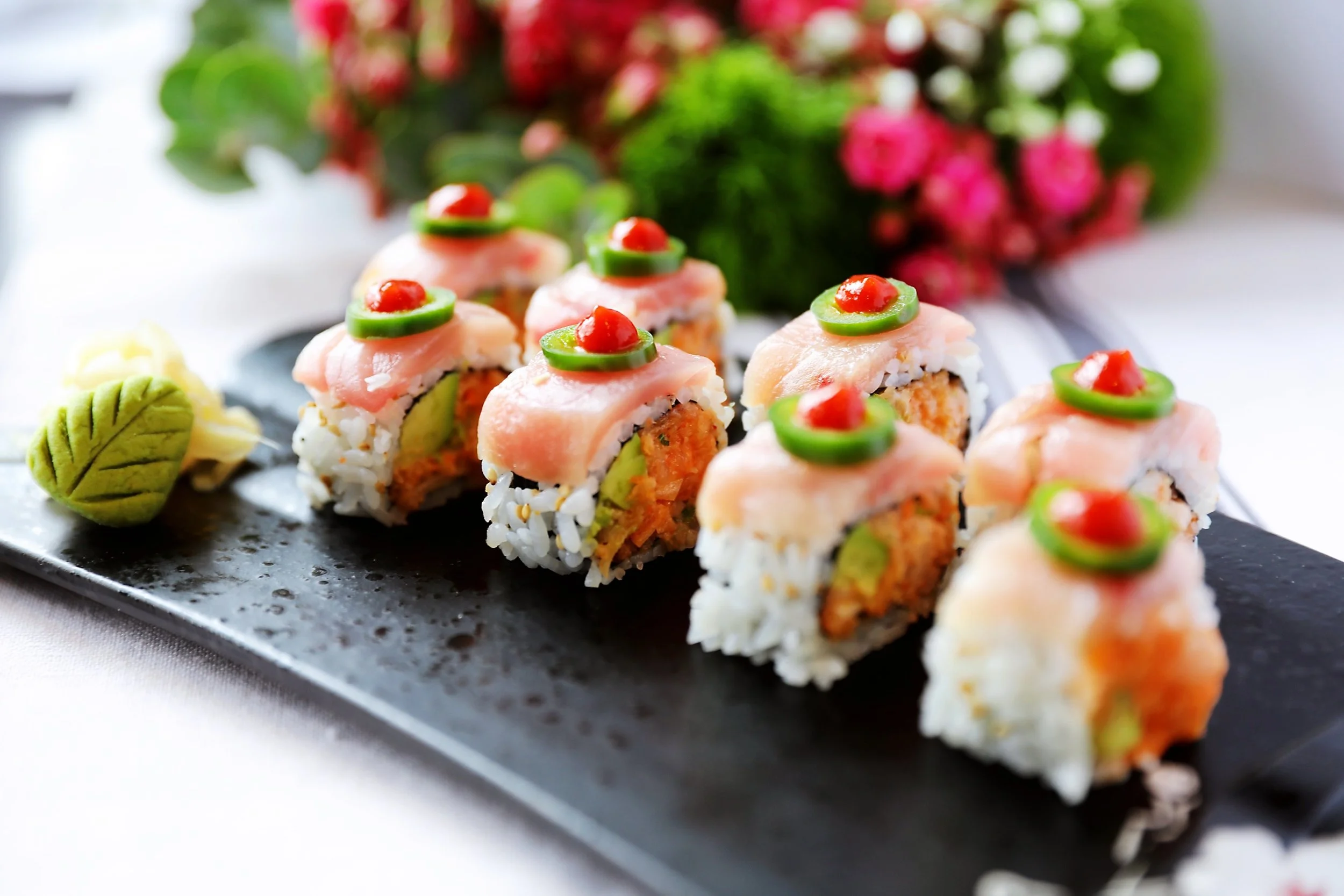 Yellowtail family roll.JPG