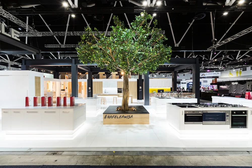 SHOWCASING INNOVATION AND DESIGN // HOW WE DESIGNED A BESPOKE EXHIBITION STAND FOR HAFELE