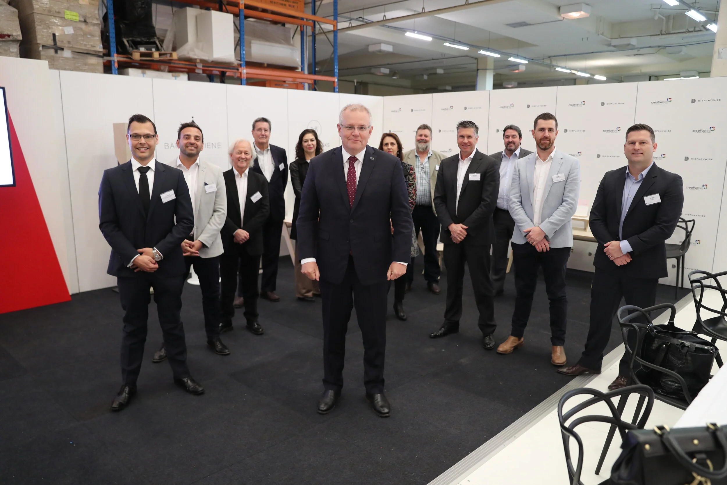 PRESS RELEASE // DISPLAYWISE &amp; CREATIVE HIRE HOST PRIME MINISTER SCOTT MORRISON 