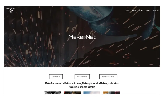 PUBLIC WEBSITE - No clear flow and lack of direction - Hard to know what Makernet is and what you can do there - Excessive and repetitive text site-wide - There is almost no interaction to help users achieve their goals - No access to the private panel of a specific makerspace