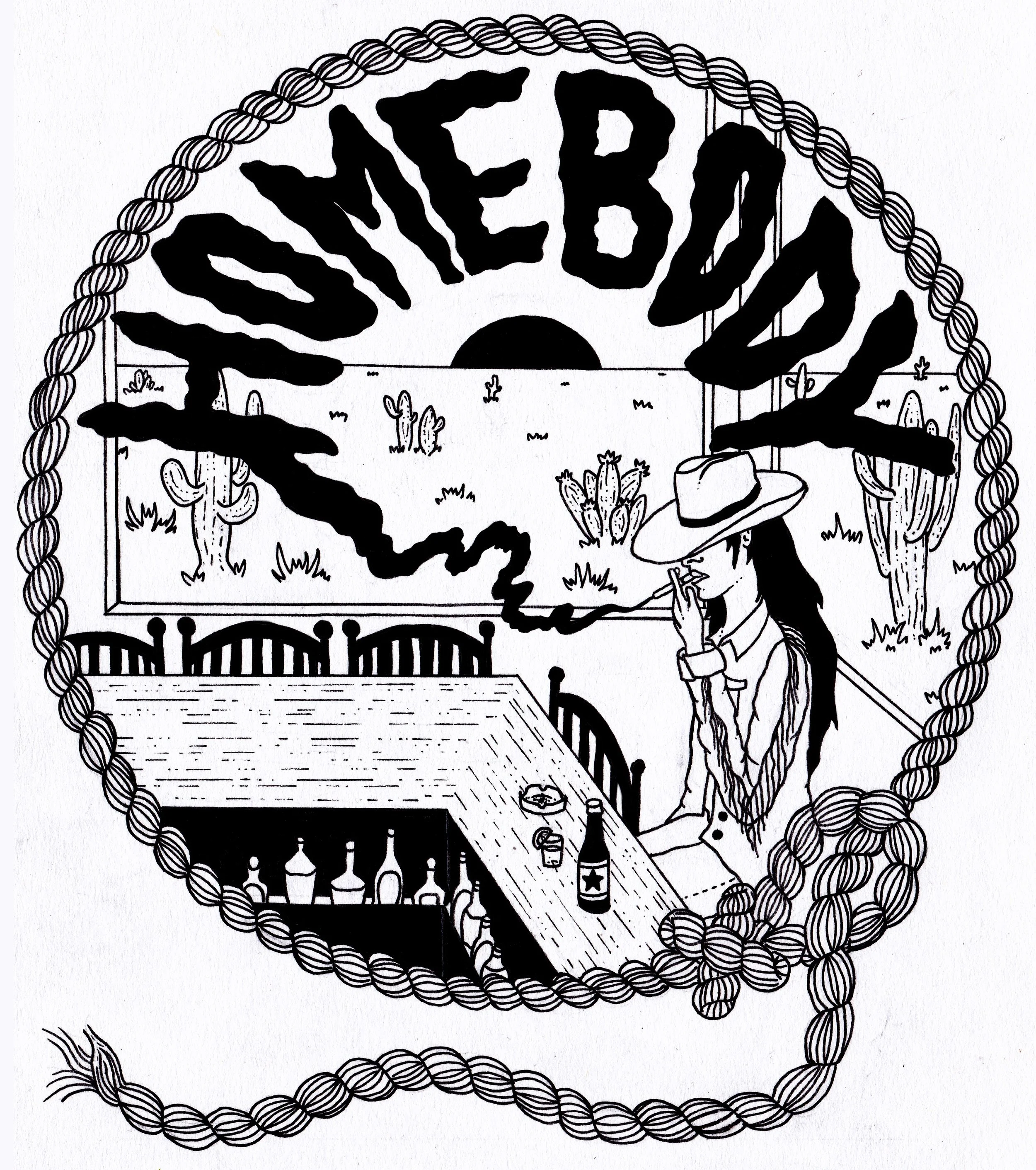 Homebody Vintage T-shirt Design