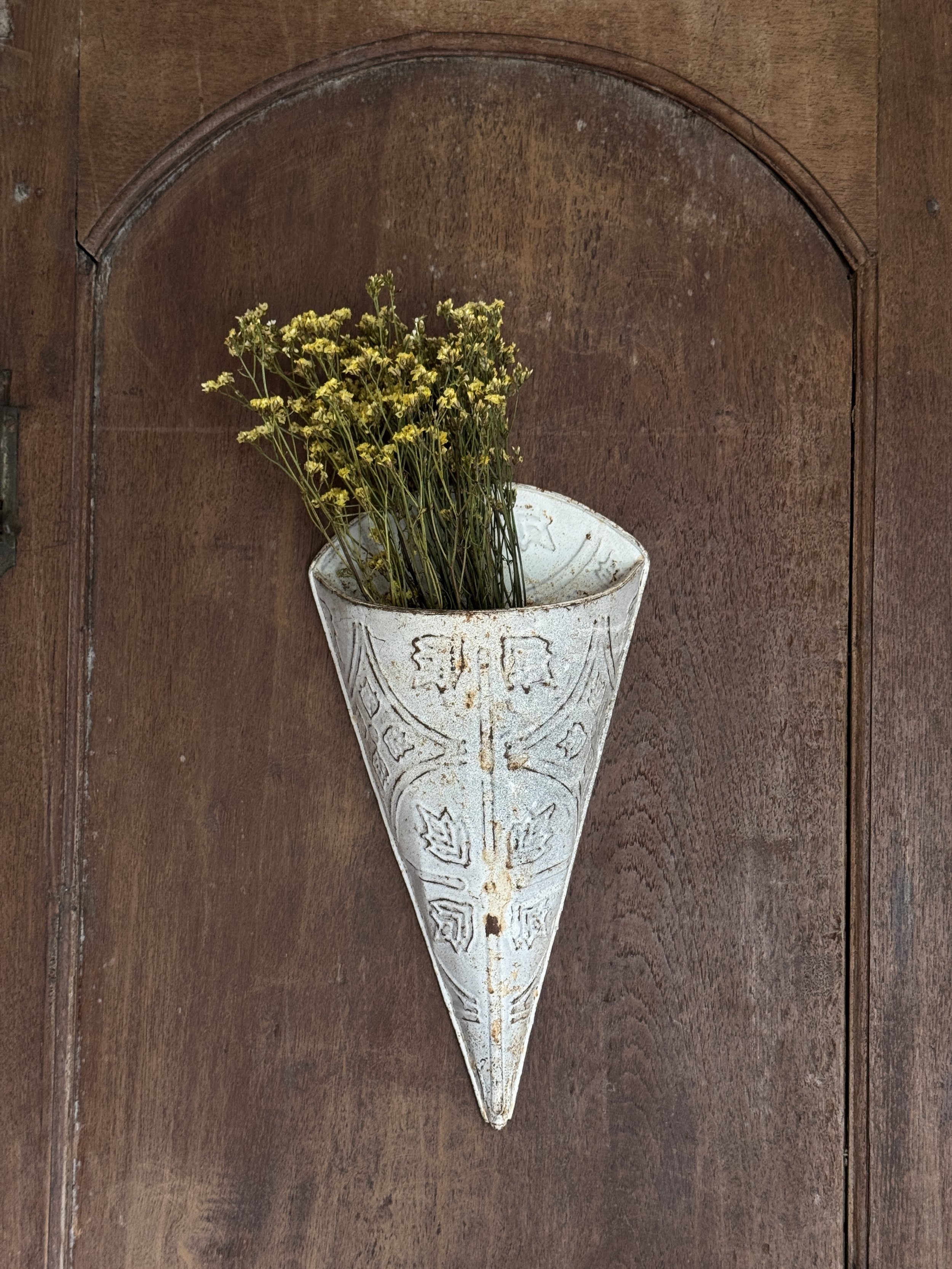 Embossed Metal Wall Pocket