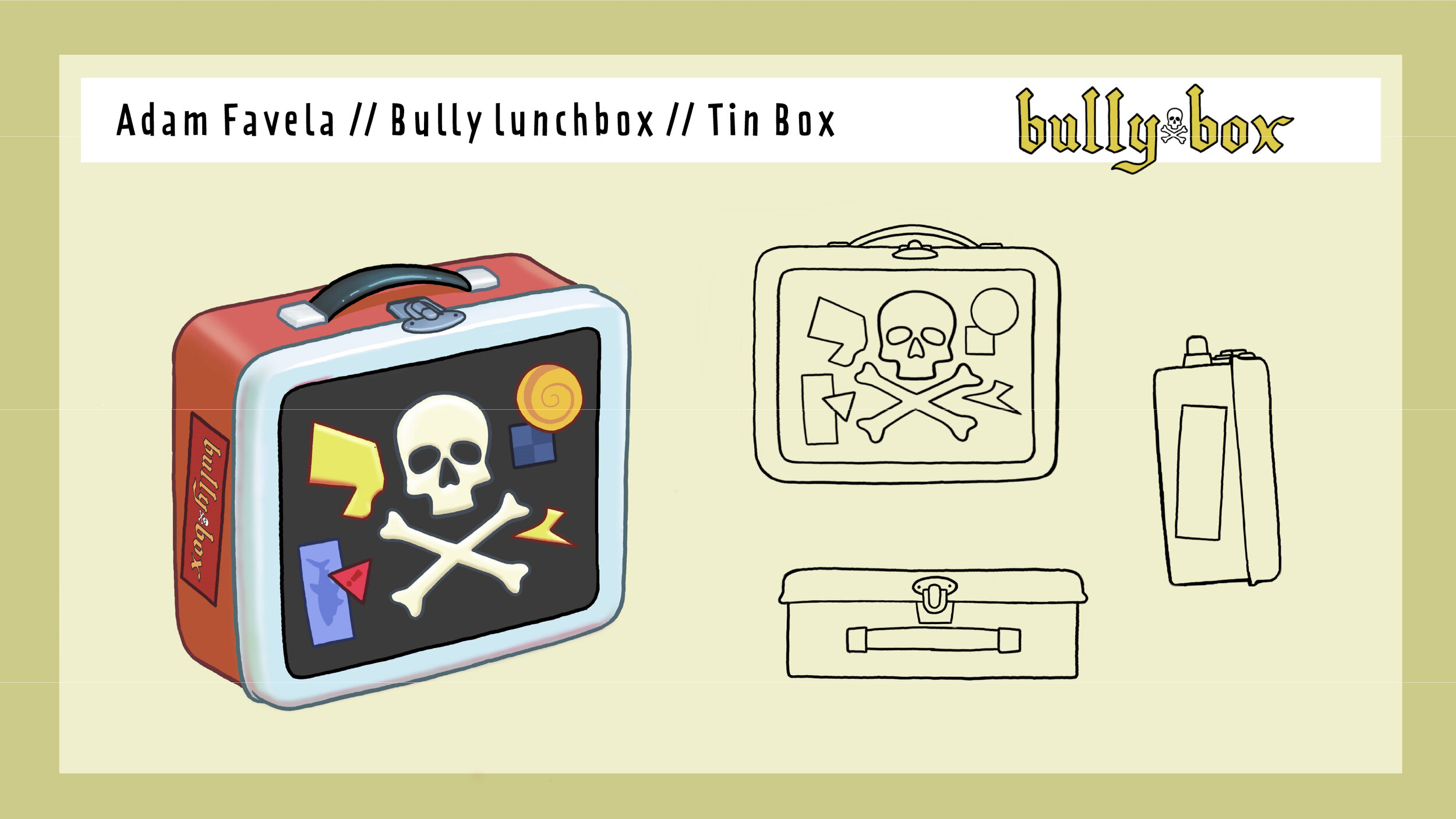 Bullybox Tin Box. 2020. Digital. Adobe Photoshop & Illustrator.