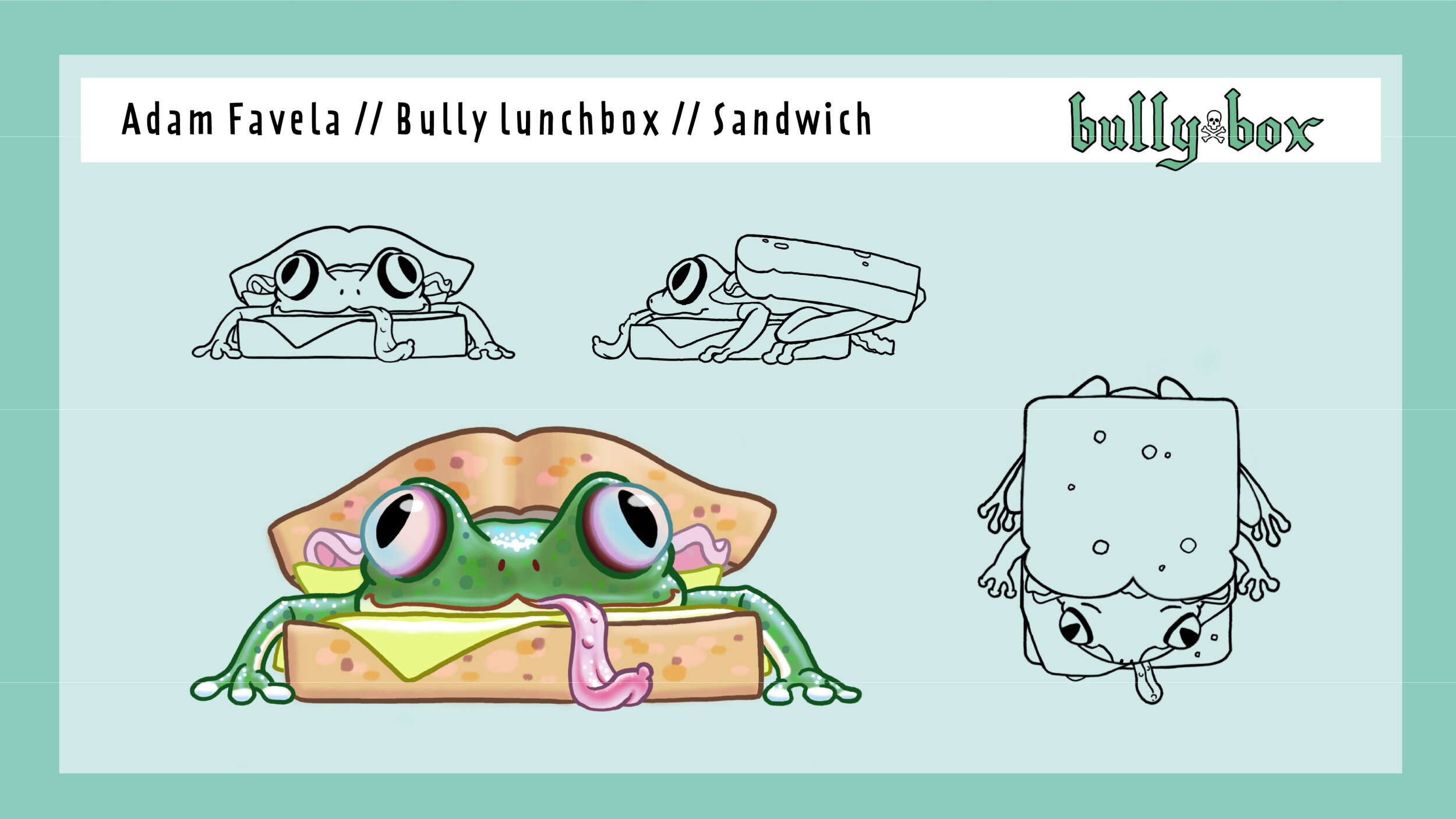 Bullybox Sandwich. 2020. Digital. Adobe Photoshop & Illustrator.