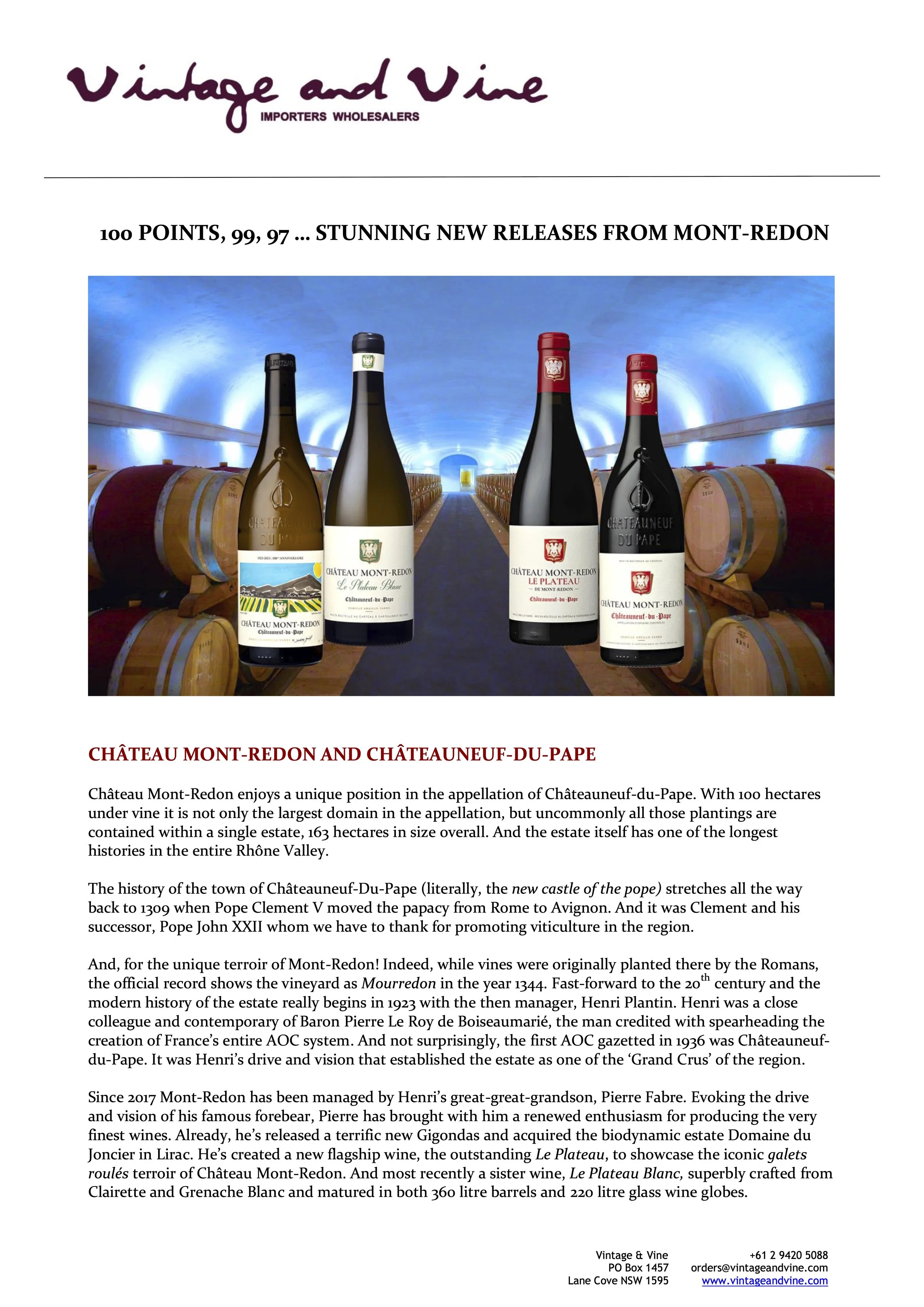 Mont-Redon New Arrivals