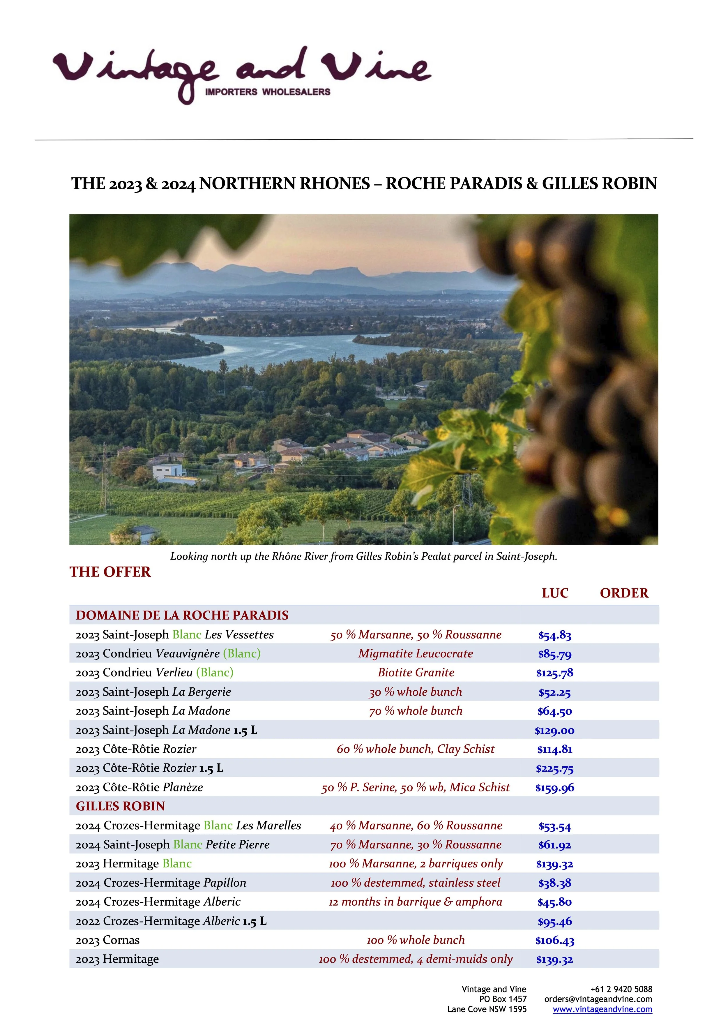 Northern Rhone 1/6/2026