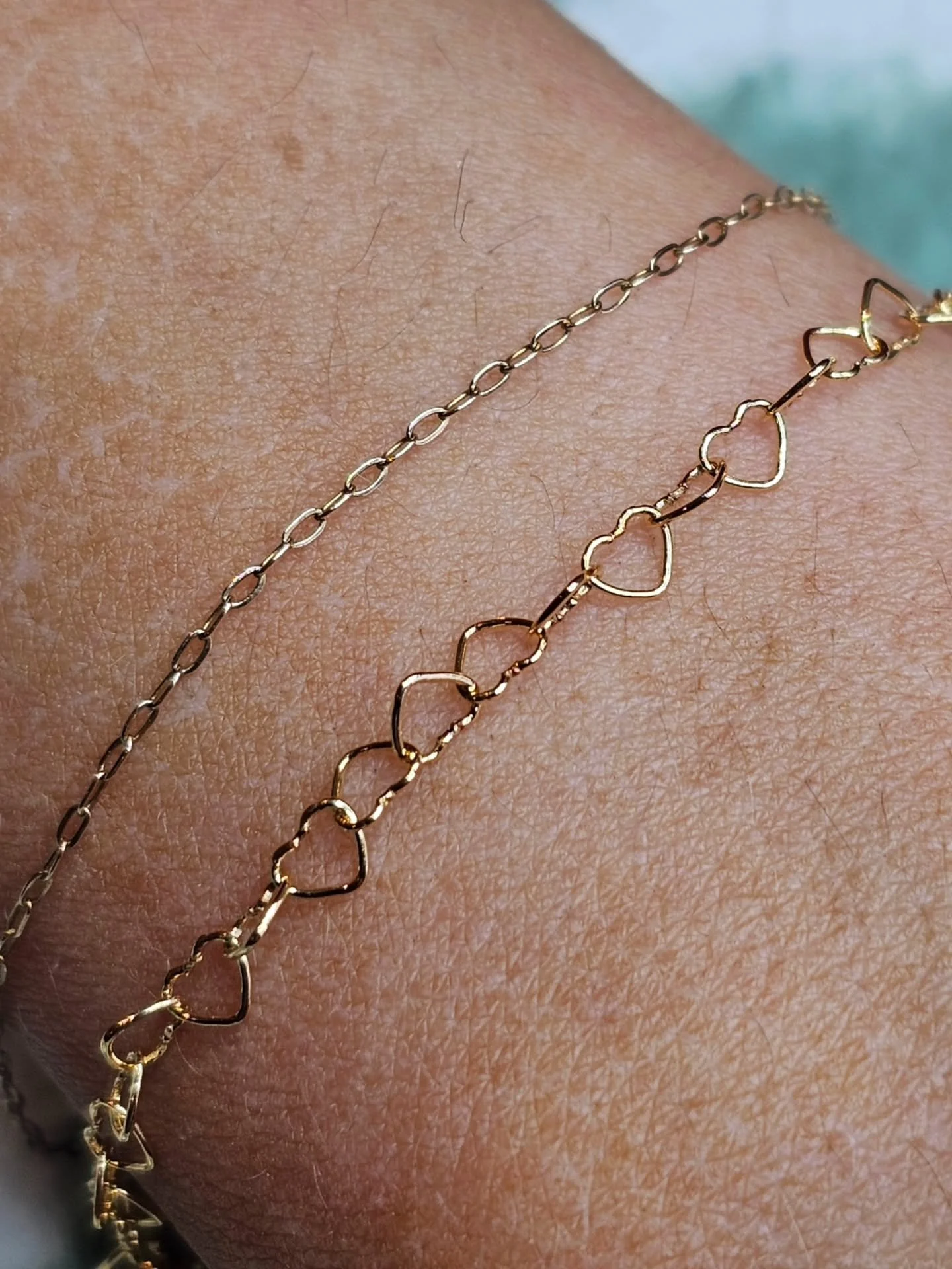 Double gold permanent bracelets for 2 lovely ladies yesterday ✨️ Thank You xXx