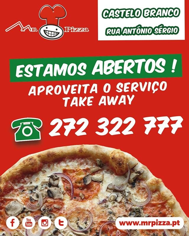 🍕 Mr.Pizza CASTELO BRANCO 🍕

Estamos Abertos e esperamos pelo vosso apetite. 📞 272 322 777
Sempre Tradizionale... #mrpizzapt #mrpizza #pizzas #pizza