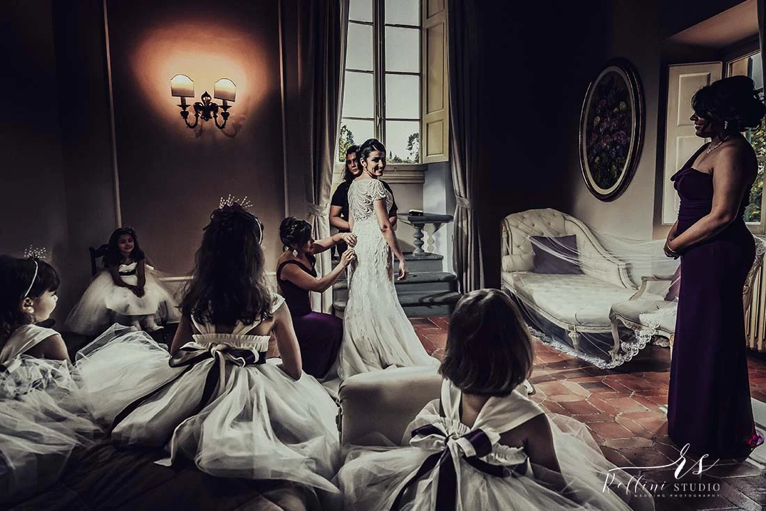 wedding at Villa Corsini a Mezzomonte in Florence, Rellini art studio wedding photographers