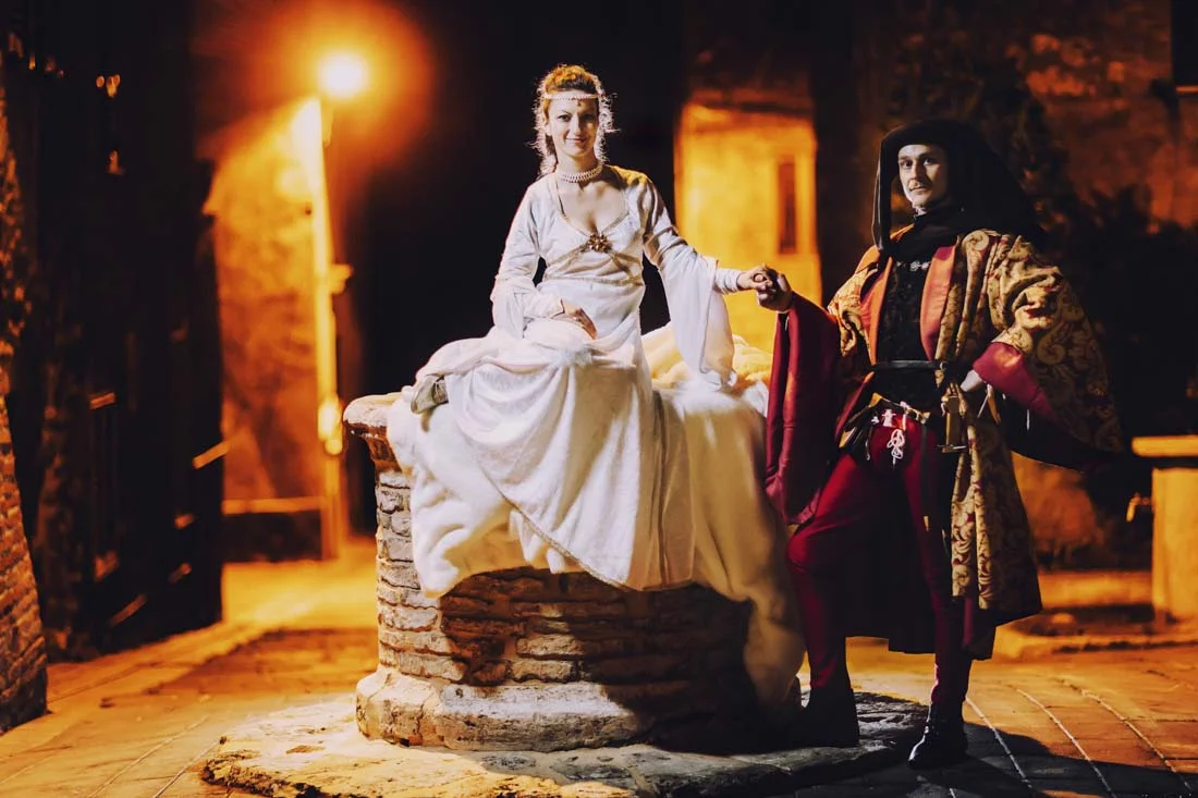 Medieval wedding Castello di Montignano Umbria