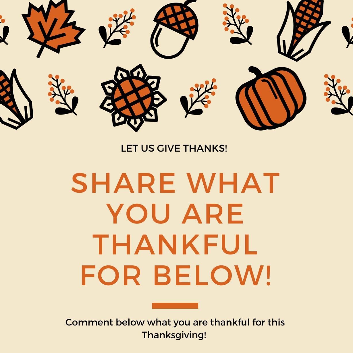 What are you thankful for this year? We are thankful for all of our amazing staff members, and all that they do for our center!