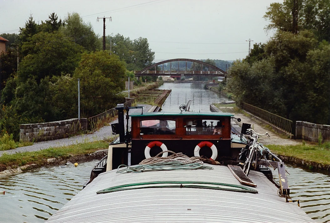 De eerste Pont-Canal op het Canal d’Abbécourt