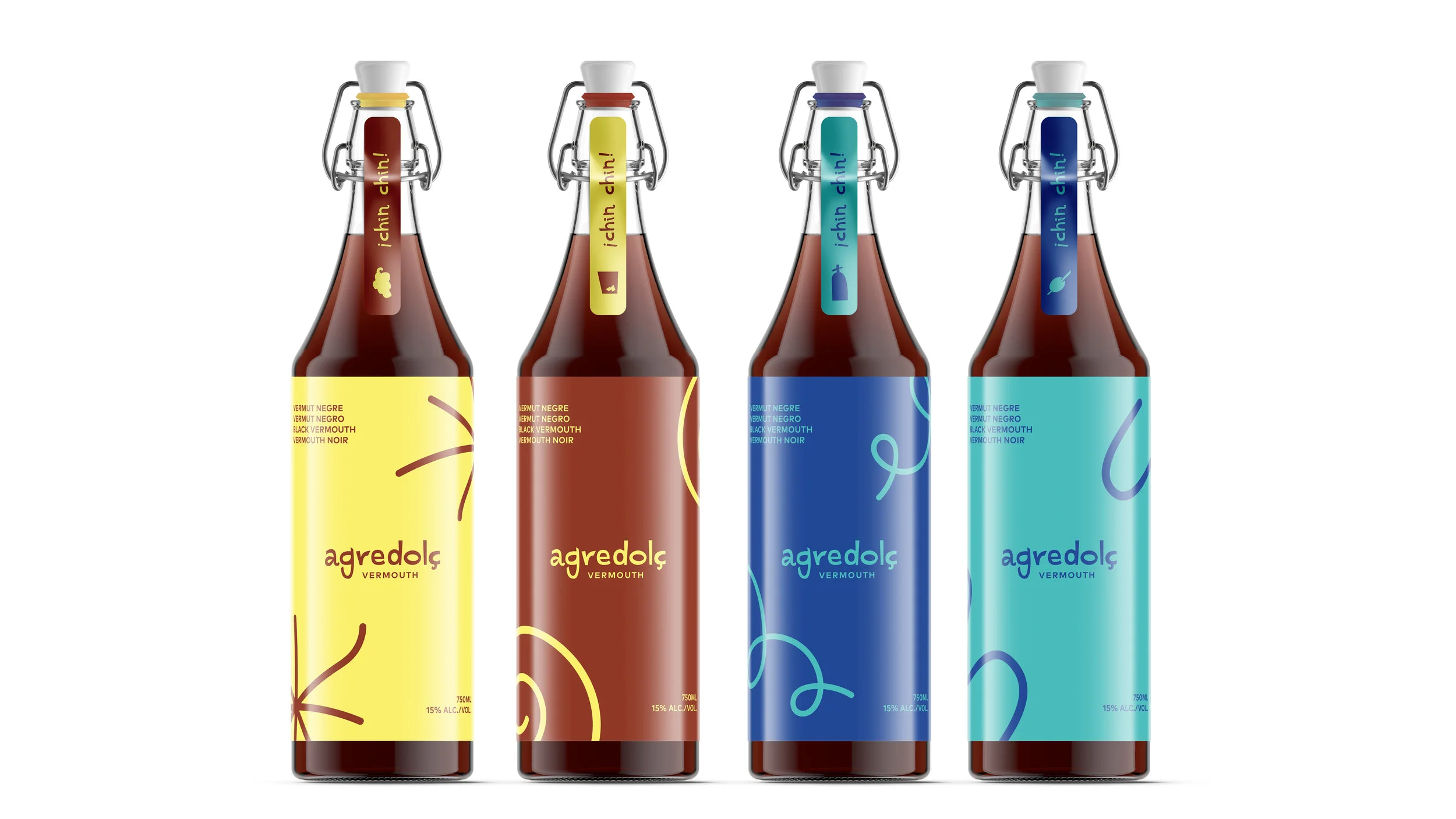 Agredolç is a high-quality, hand-crafted vermouth made in the sunny hills of Los Angeles, California. The name “Agredolç” is the Catalan word for “bittersweet” – a sentiment and taste profile very characteristic of a great vermouth. The brand is quirky, unexpected, and highly influenced by its roots in modernist Catalunya. This translated to an aesthetic that is colorful and varied, but also rich and reflective of the history of the Mediterranean. Enjoy! Naming · Identity · Print · Website · Merchandise