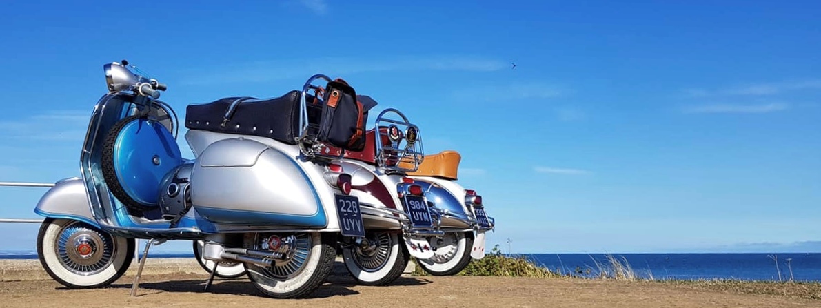GS150 trio making for a fine sight at last year’s Isle of Wight rally