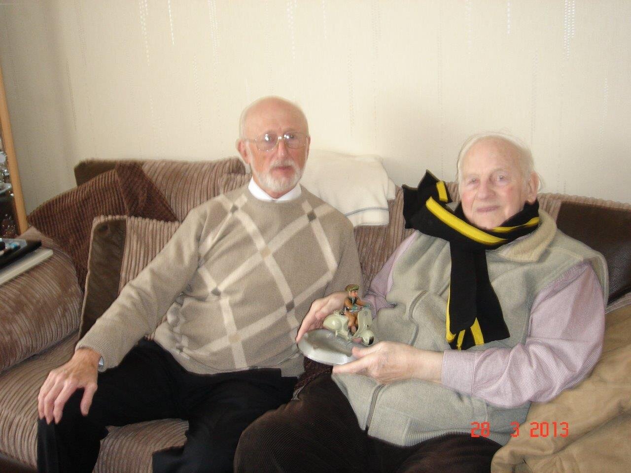 Nigel (left) with Frank