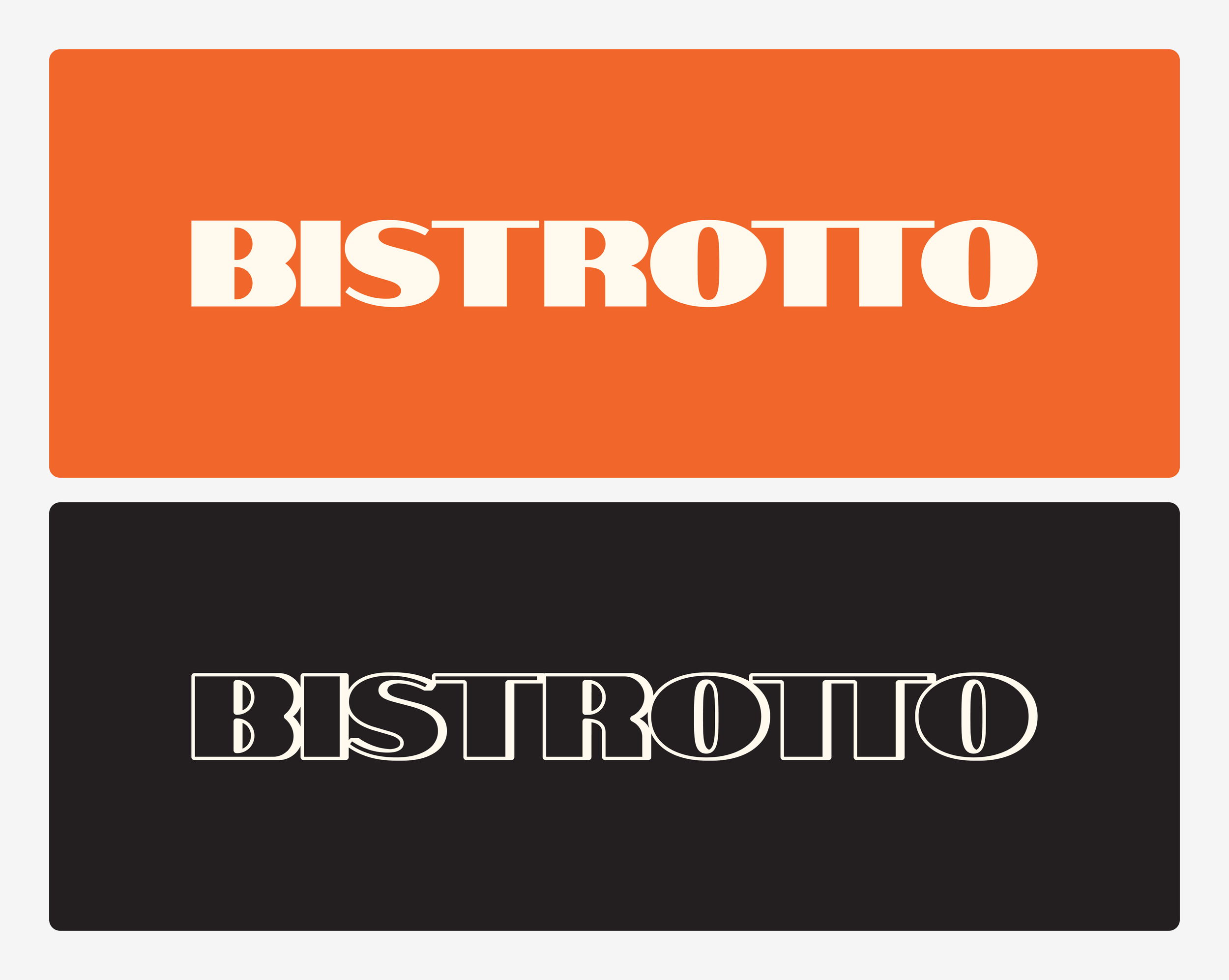  Extensive branding created for the restaurant, including wordmark, emblem, font suite, colours, etc. 