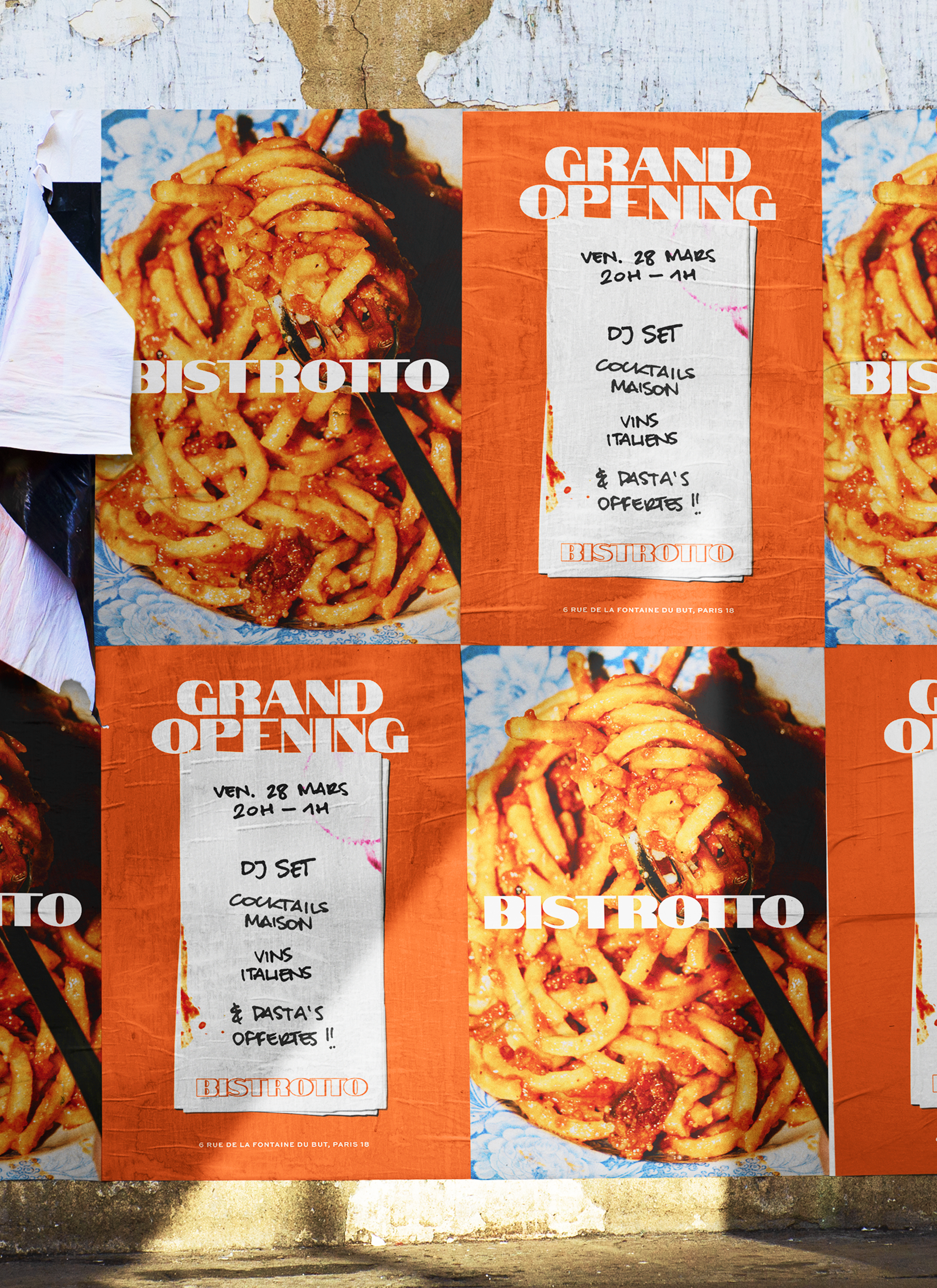  Wild posting campaign designed to promote the restaurant’s opening in 2025. 