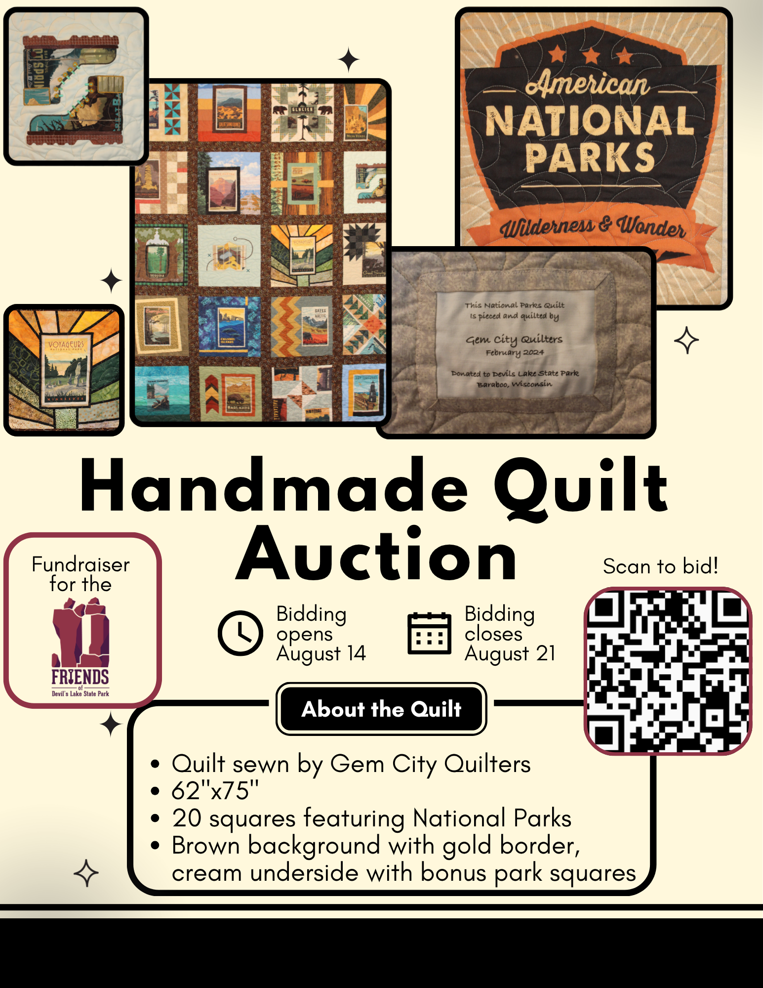Quilt Auction Closes