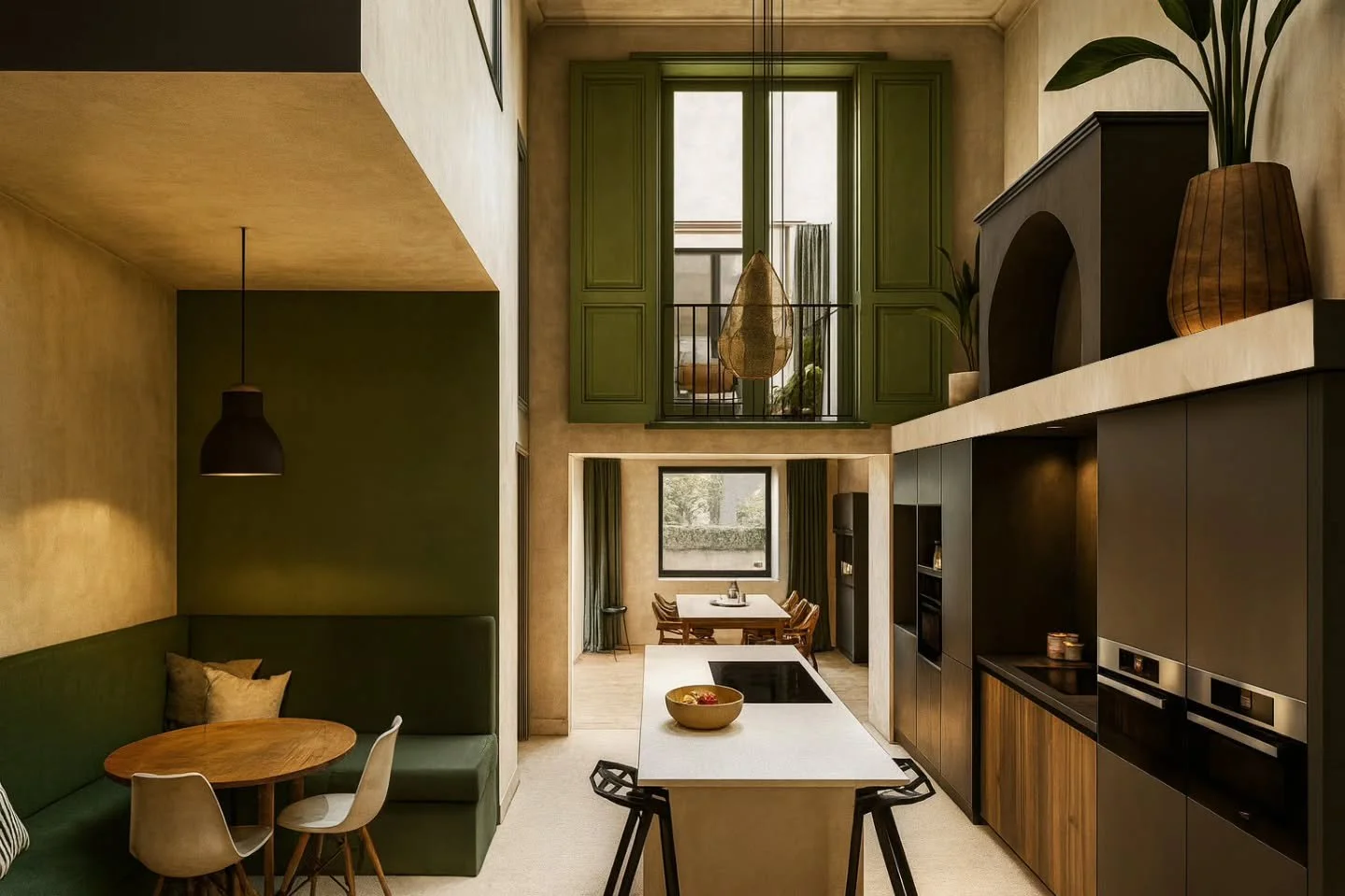 2PK128 &ndash; VOSKENS (render)

Dit herenhuis in tweede bouwlijn heeft een absolute troef: een prachtige tuin met grote loofbomen achteraan. De keuken en eetkamer bevinden zich een half niveau onder het maaiveld, met een beperkte vrije hoogte en een