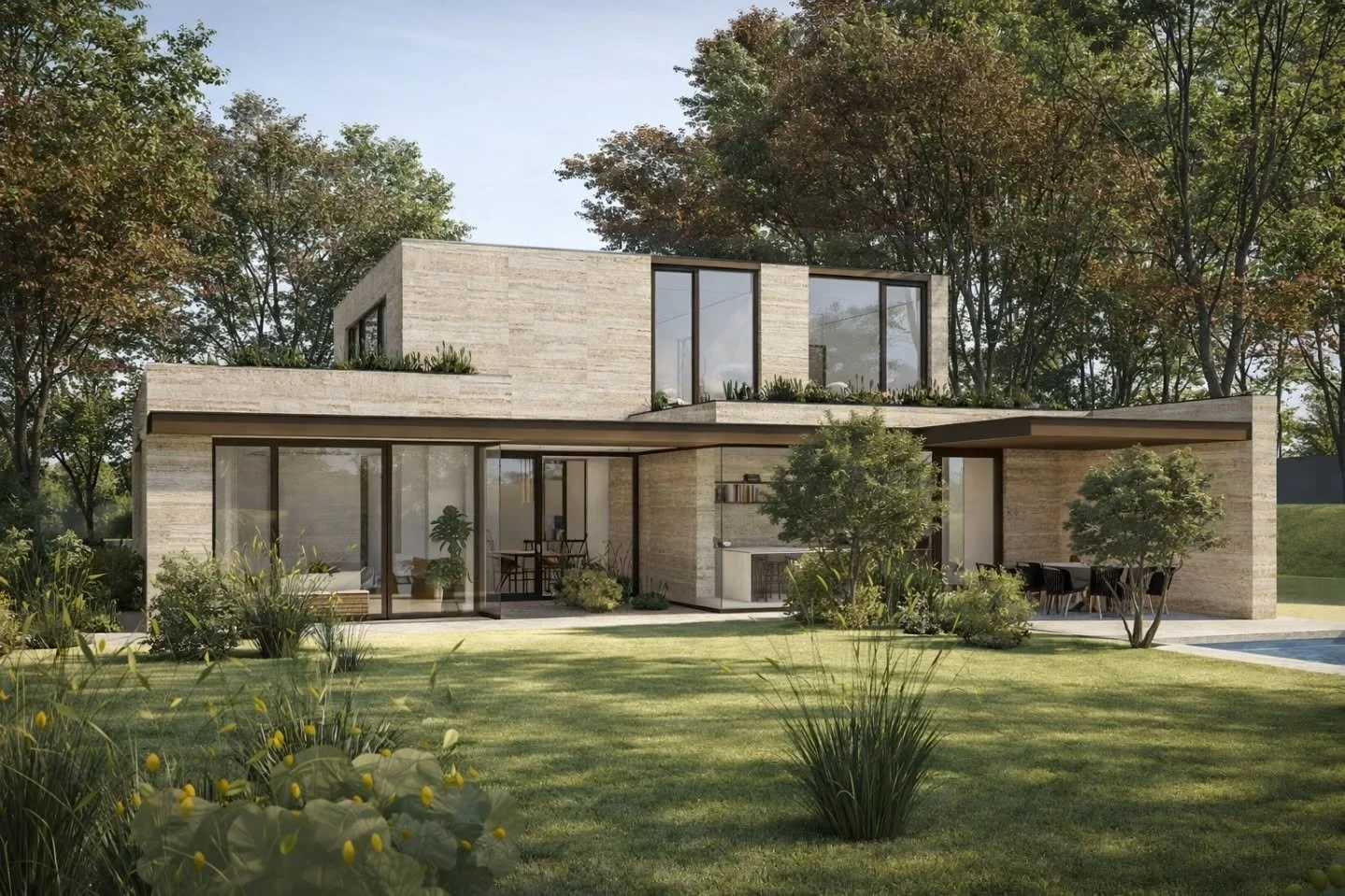 2PK137 - LIESTE 

Voorontwerp - work in progress #travertine_stone #steel #glass #architecture #rendering