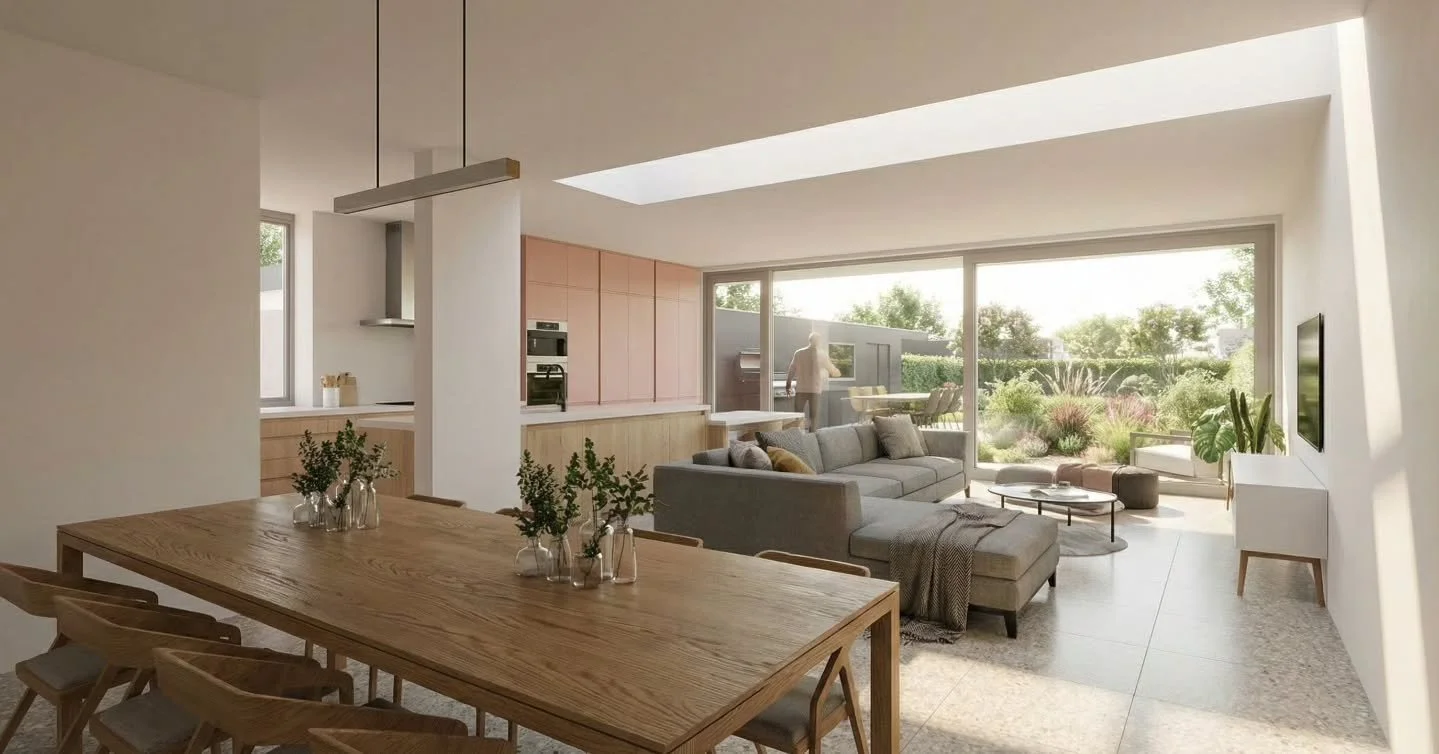 2PK145 JOJO

Gisteren presenteerden we het voorontwerp voor een IER (Ingrijpende Energetische Renovatie) van een halfopen woning in Destelbergen.

We stelden voor om de bestaande gevelsteen te verwijderen, zodat we de gevels perfect kunnen isoleren o