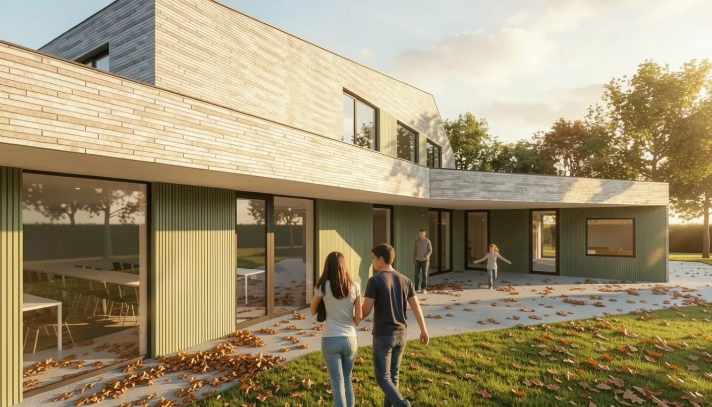 2PK120 - LOURDES

Voor de chiro van Lourdes en het Speelakkertje in Oostakker is de ruwbouw in volle uitvoering. 

#betonnengevelsteen
#visualisatie