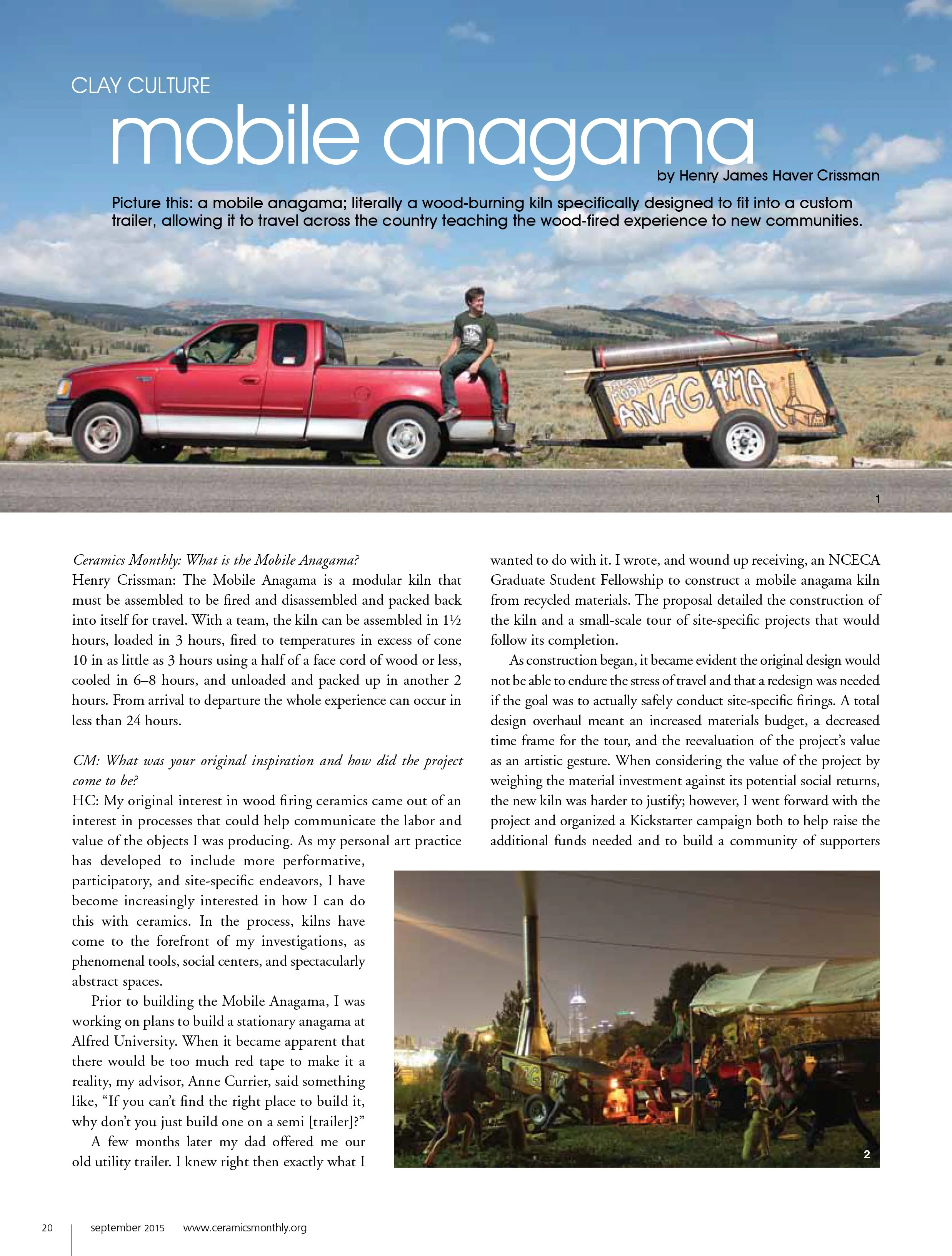  Ceramics Monthly Article September 2015 