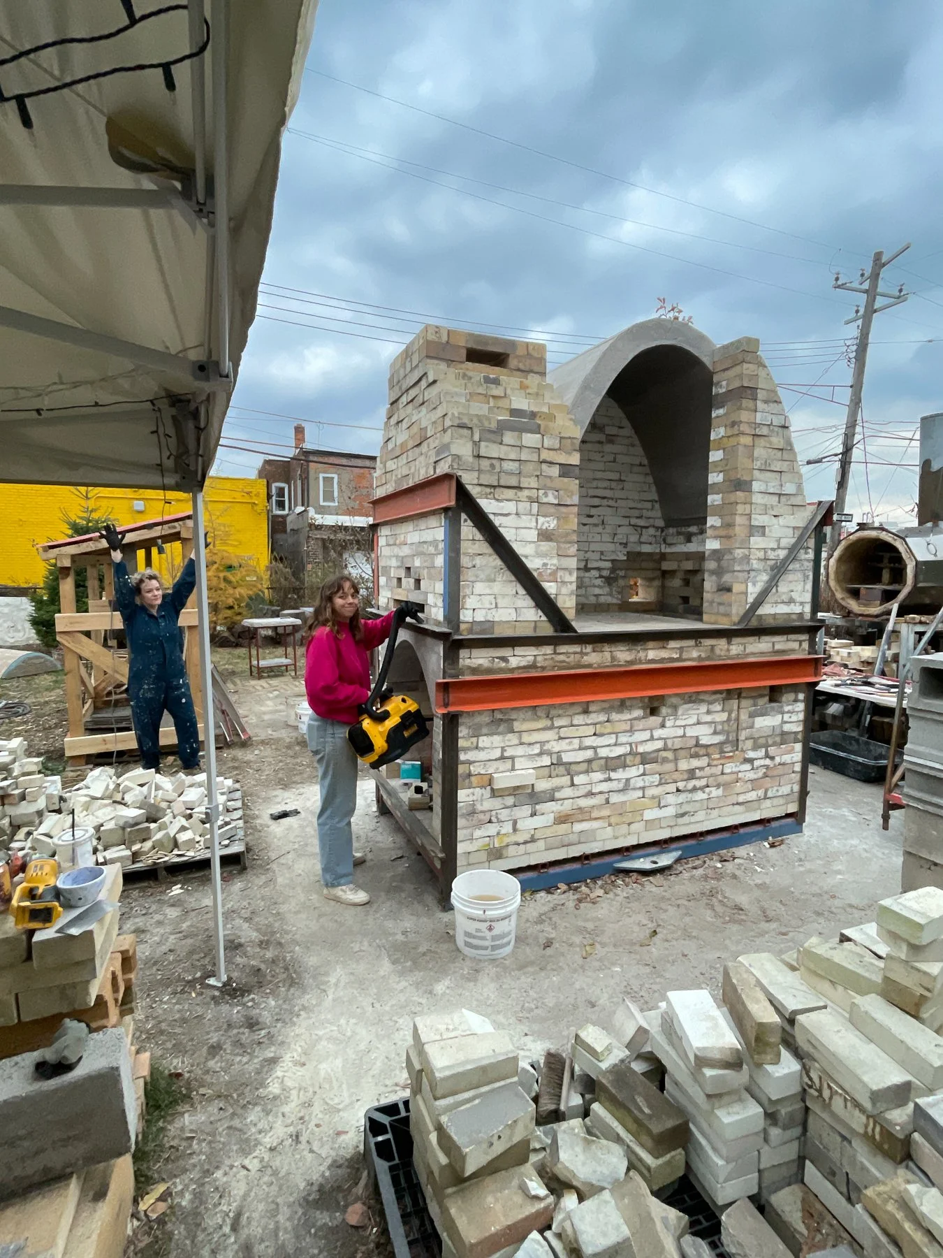 Hamtramckiln Build - Upper Walls Chimney and Roof-10.jpg