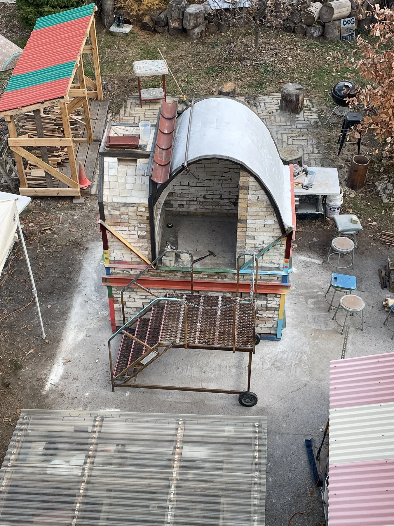 Hamtramckiln Build - Upper Walls Chimney and Roof-24.jpg