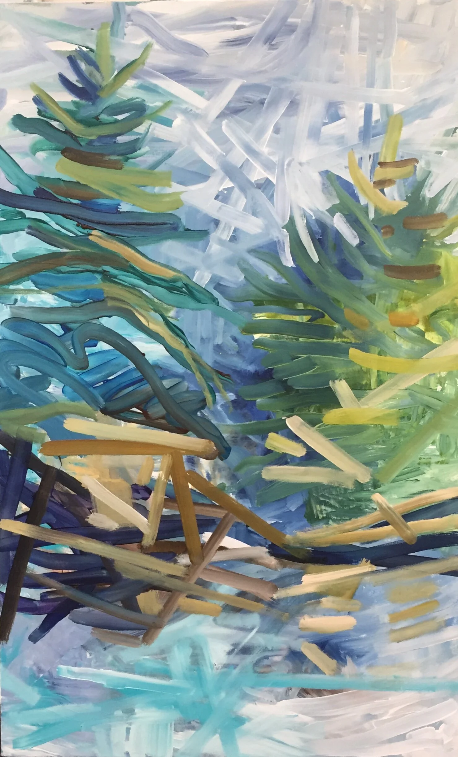 The Bold Coast, 2019 acrylic on canvas 38”x60” $3550