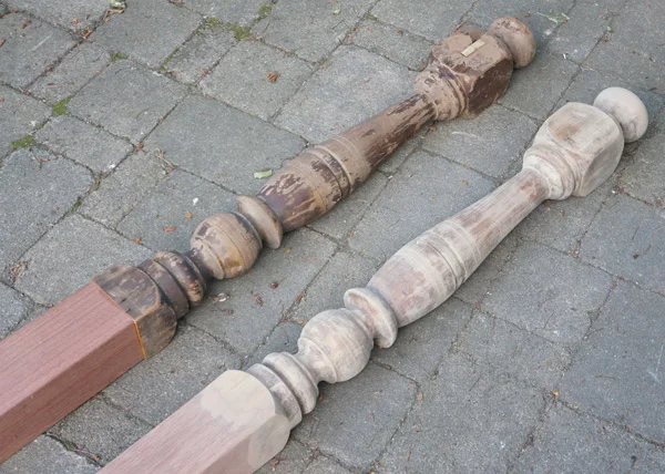 Antique Newel In Progress